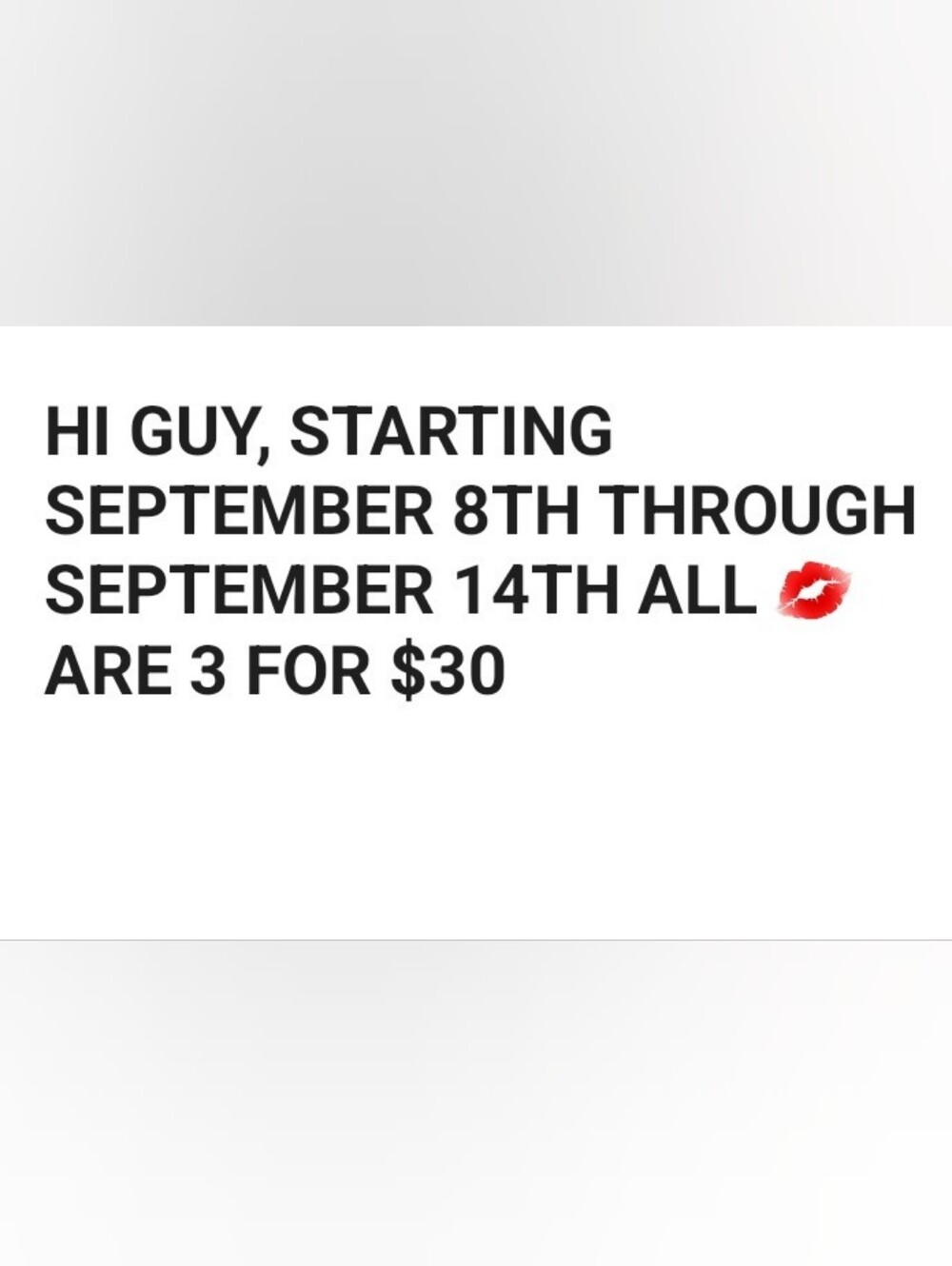 BUNDLES 3 FOR $30